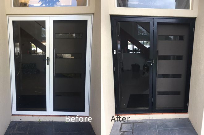 Aluminium Door Recolouring