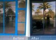 Recolouring Aluminium Door Before & After